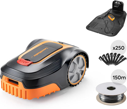L10 Robot Lawnmower with Charging Station & Boundary Wire, 400M2
