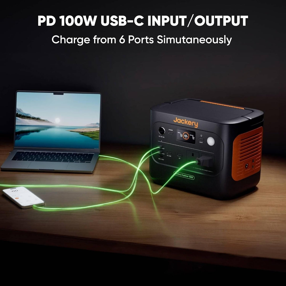 Explorer 1000 V2, 1500W 1070Wh Lifepo4 Portable Power Station