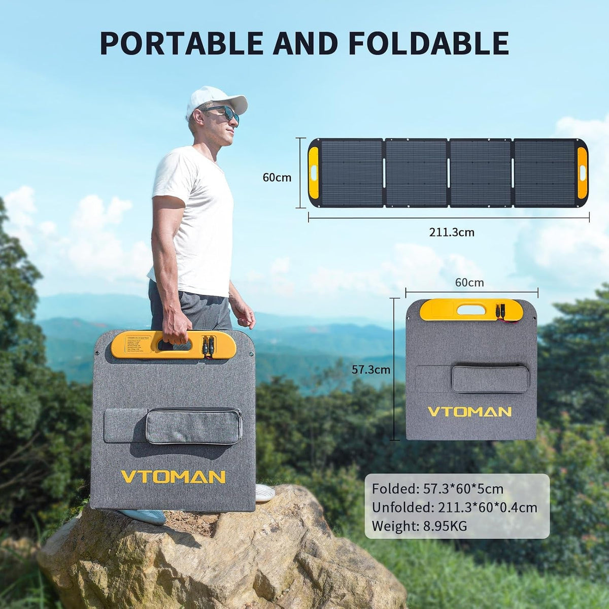 2956Wh Portable Power Station with Extra Battery & 200W Solar Panel