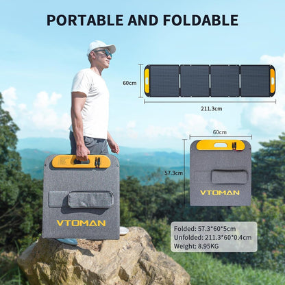 2956Wh Portable Power Station with Extra Battery & 200W Solar Panel
