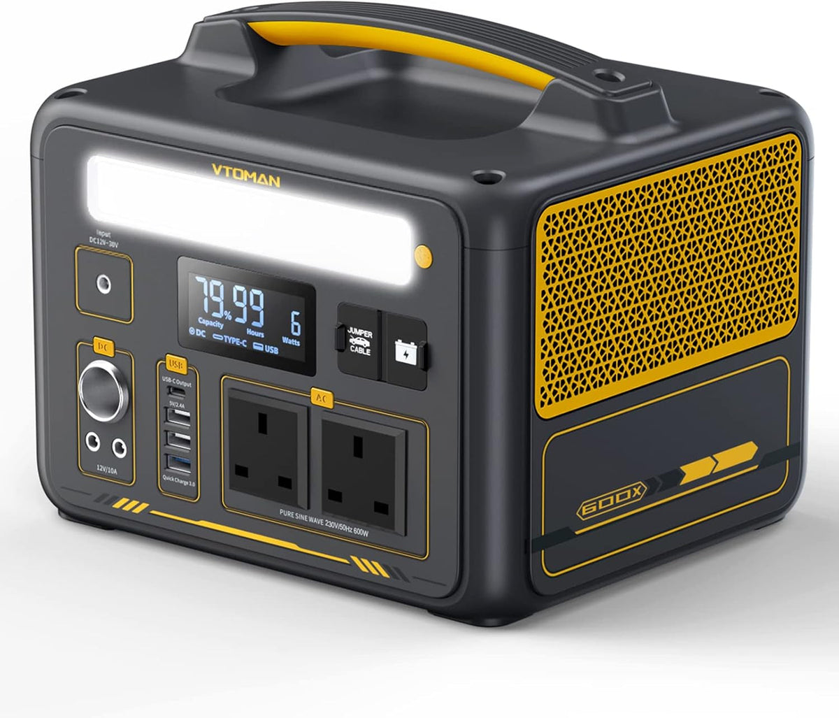 Jump 600X Portable Power Station 299Wh Lifepo4 Battery, 60W USB-C