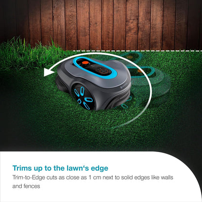 Smart SILENO Max 800 M² Robotic Lawnmower, for Lawns up to 800 M², LONA Intelligence, Trim-To-Edge, Duoconnect, Quiet Operation, Intelligent Mower with App Control, UK Plug (19901-28)