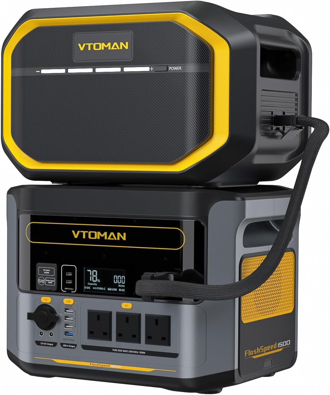 Flashspeed 1500 Power Station with Extra Battery, up to 2956Wh