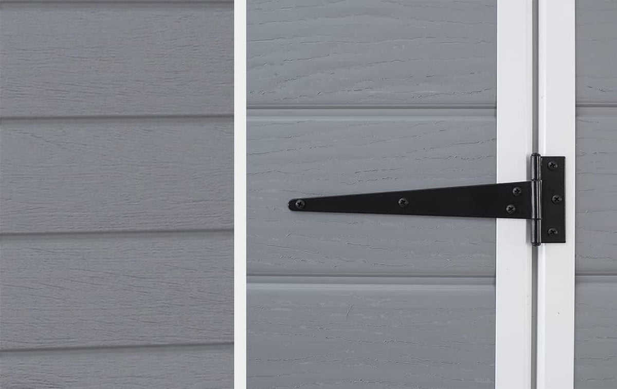 Manor Outdoor Garden Storage Shed, Grey, 4 X 3 Ft