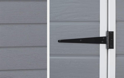 Manor Outdoor Garden Storage Shed, Grey, 4 X 3 Ft