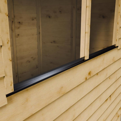 WALTONS | 6 X 4 Overlap Wood Storage Shed | Apex Roof | 7Mm Overlap Cladding | Wooden Garden Storage Shed | Single Door | Windows |10 Year anti Rot | 6Ft 4Ft