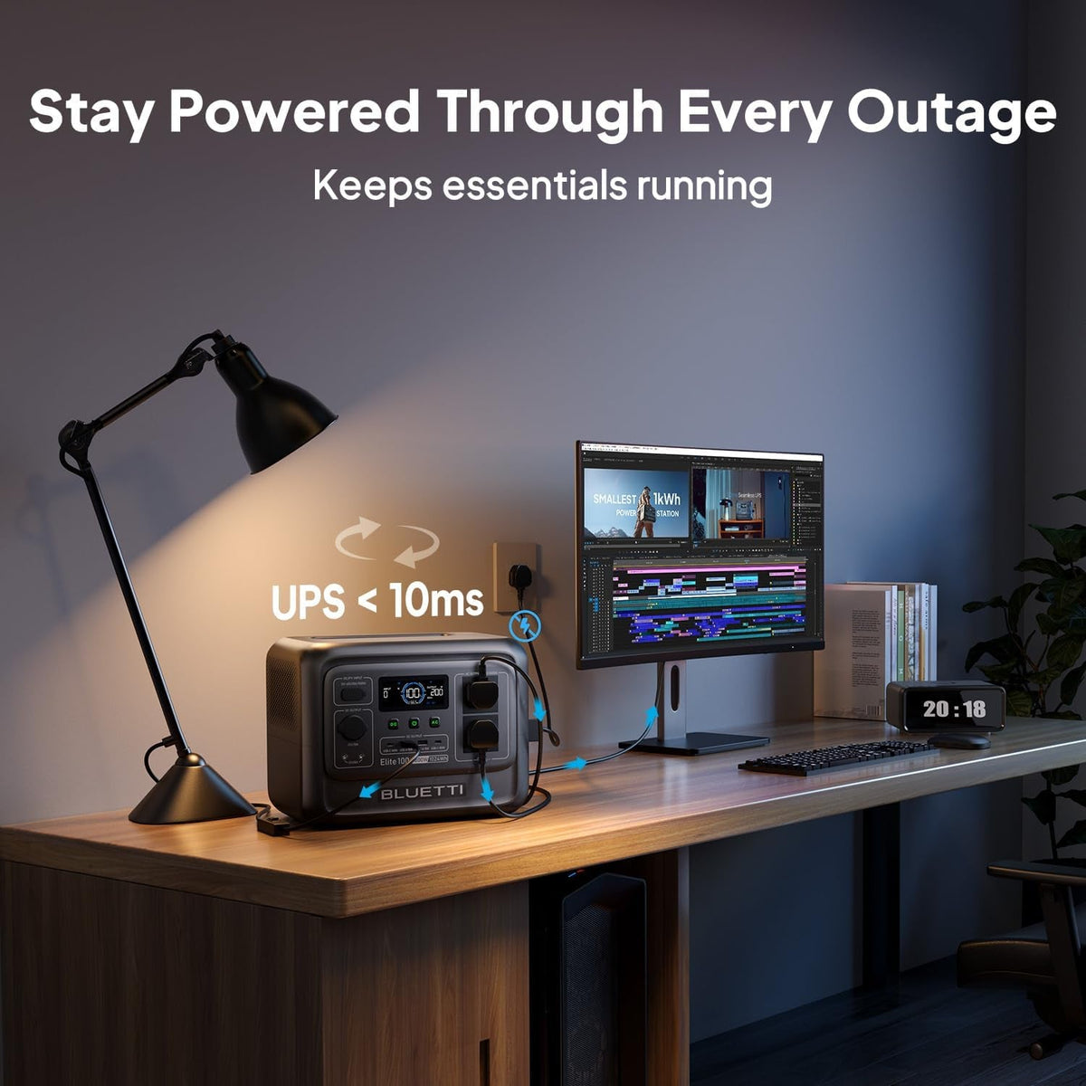 Elite 100 V2 Portable Power Station 1024Wh 1800W for Home & Camping