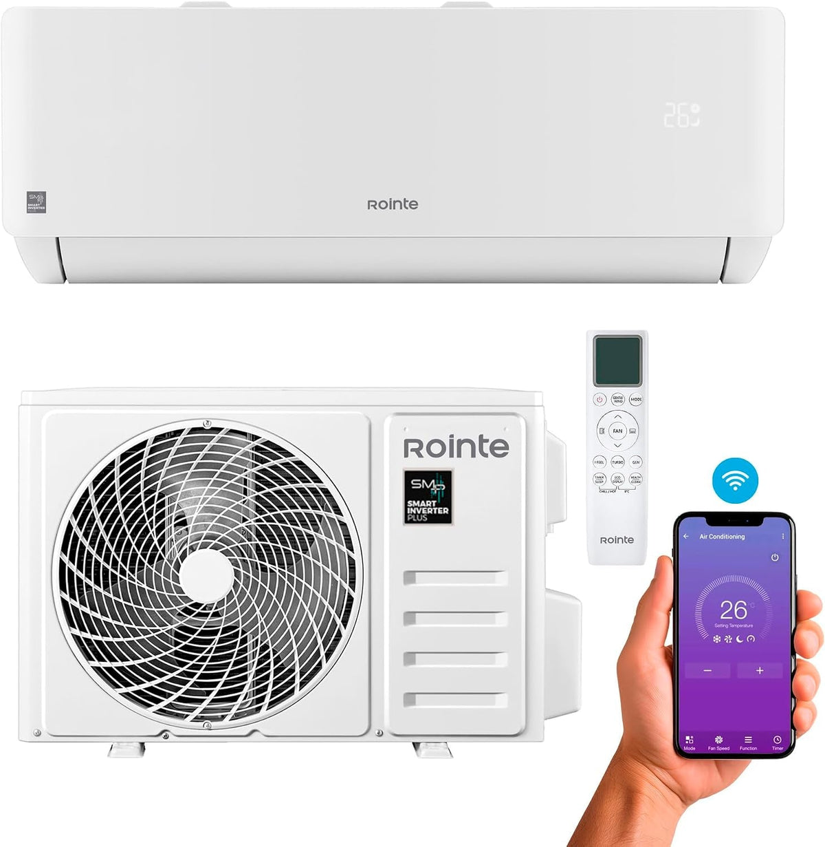 RX20 Split Air Conditioner A+++ 6000 Frigories, Cooling and Heating, 24000 BTU, Wifi, Heat Pump, A+++/A++ Class, Dehumidifier, R32 Refrigerant [Energy Efficiency Class A+++]
