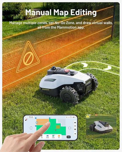 YUKA Mini 2 800 Lidar Perimeter Cordless Robot Lawn Mower