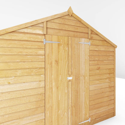 WALTONS 10 X 8 Overlap Storage Shed | Apex Roof | 7Mm Overlap Cladding | Wooden Garden Storage Shed | 10 Year anti Rot Guarantee | 10 X 8 10Ft 8Ft | Window or Windowless (Windowless)