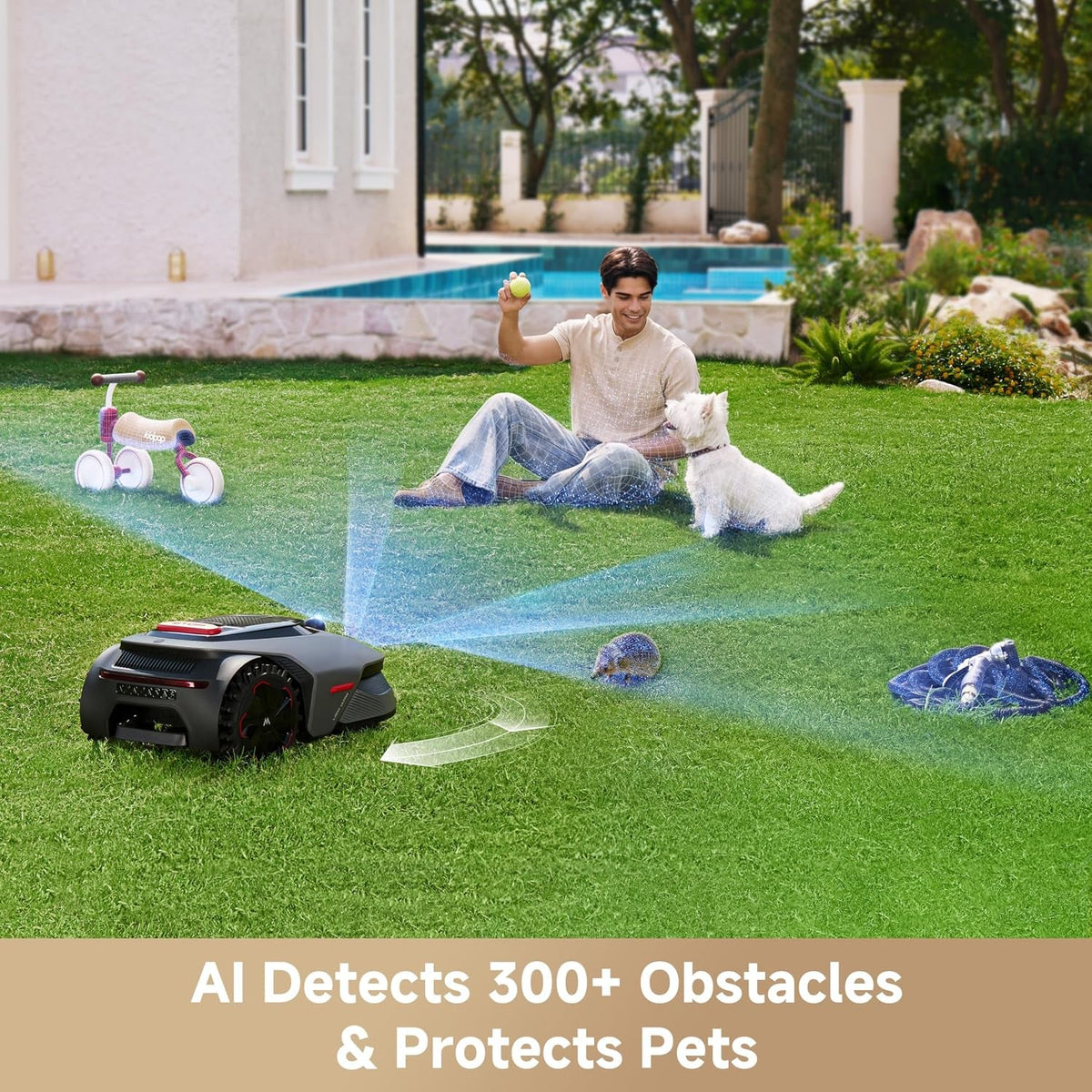 Lidax Ultra 800 Robotic Lawn Mower with 360° 3D Lidar & AI Vision