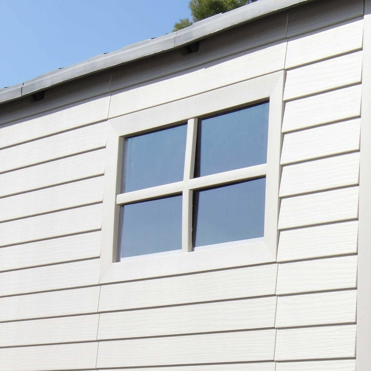 60190 7 X 7Ft Heavy Duty Plastic Shed, Beige
