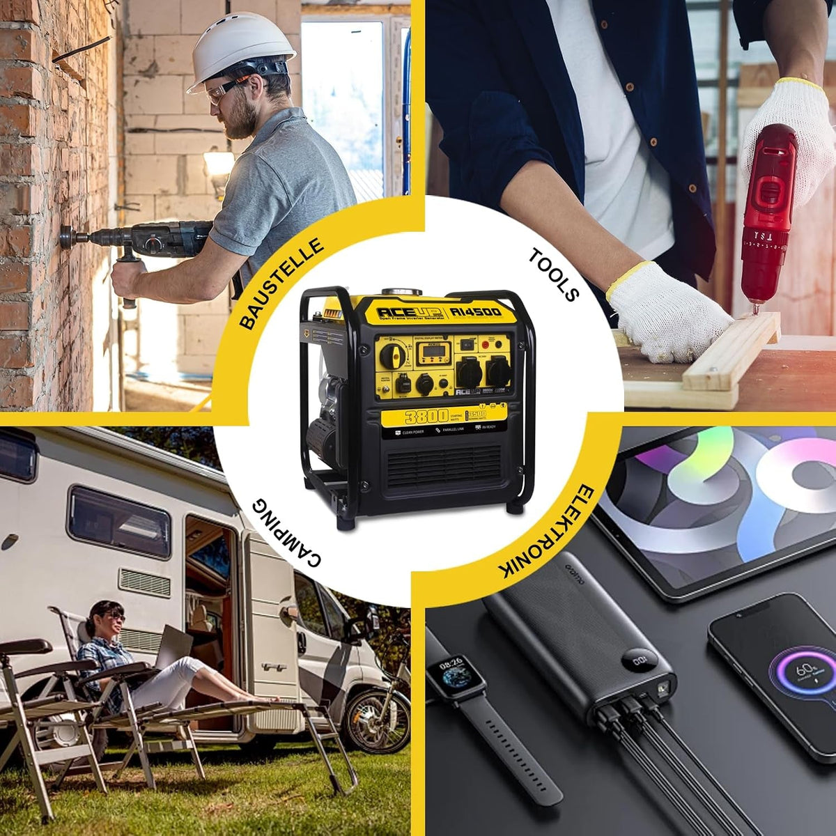3800 Watt Inverter Pure Sine Wave Petrol Generator