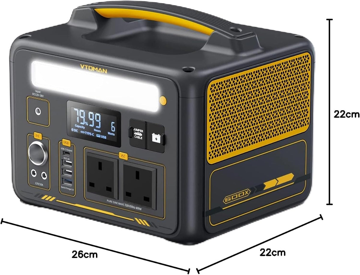 Jump 600X Portable Power Station 299Wh Lifepo4 Battery, 60W USB-C