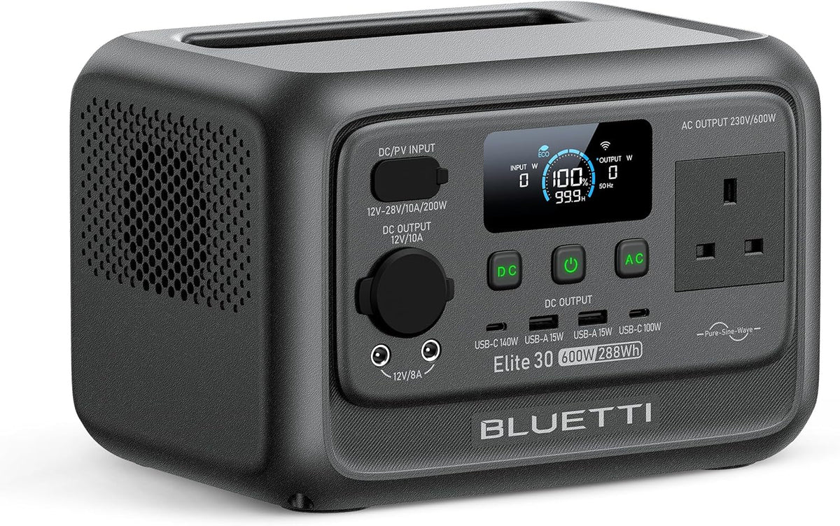 Elite 30 V2 Portable Power Station 288Wh Lifepo4 Battery 600W