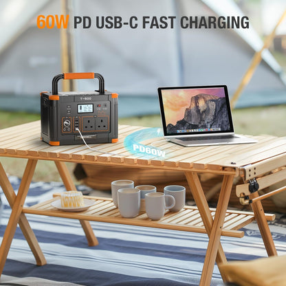 Portable Power Station 500W,  519Wh Outdoor Solar Generator