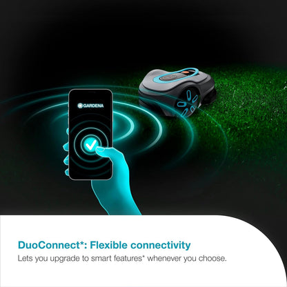Smart SILENO Max 800 M² Robotic Lawnmower, for Lawns up to 800 M², LONA Intelligence, Trim-To-Edge, Duoconnect, Quiet Operation, Intelligent Mower with App Control, UK Plug (19901-28)