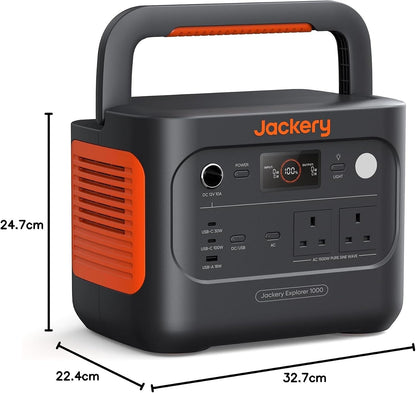 Explorer 1000 V2, 1500W 1070Wh Lifepo4 Portable Power Station