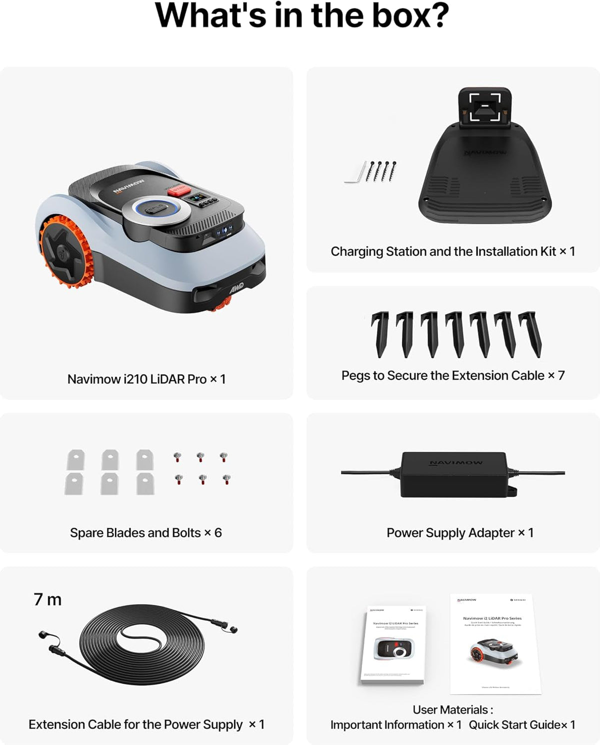 Segway  I210 Lidar Pro Robotic Lawn Mower, Rec. 1000 M²