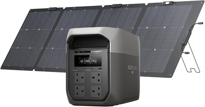 ECOFLOW DELTA 3 Max Power Station, 2048Wh with 220W Solar Panel
