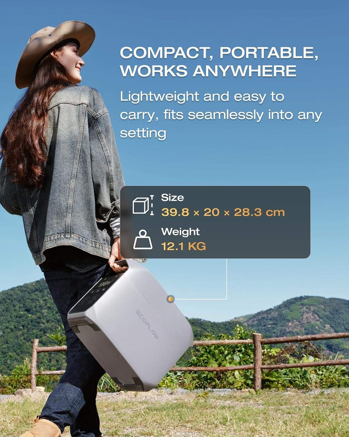 DELTA 3 Classic Portable Power Station, 1024Wh Lifepo4 Battery