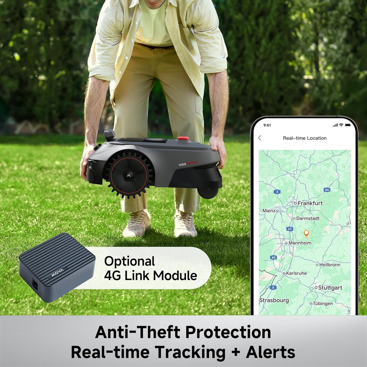Viax 500 Robot Lawn Mower – 600㎡ Coverage, Rtk-Free & AI Mapping