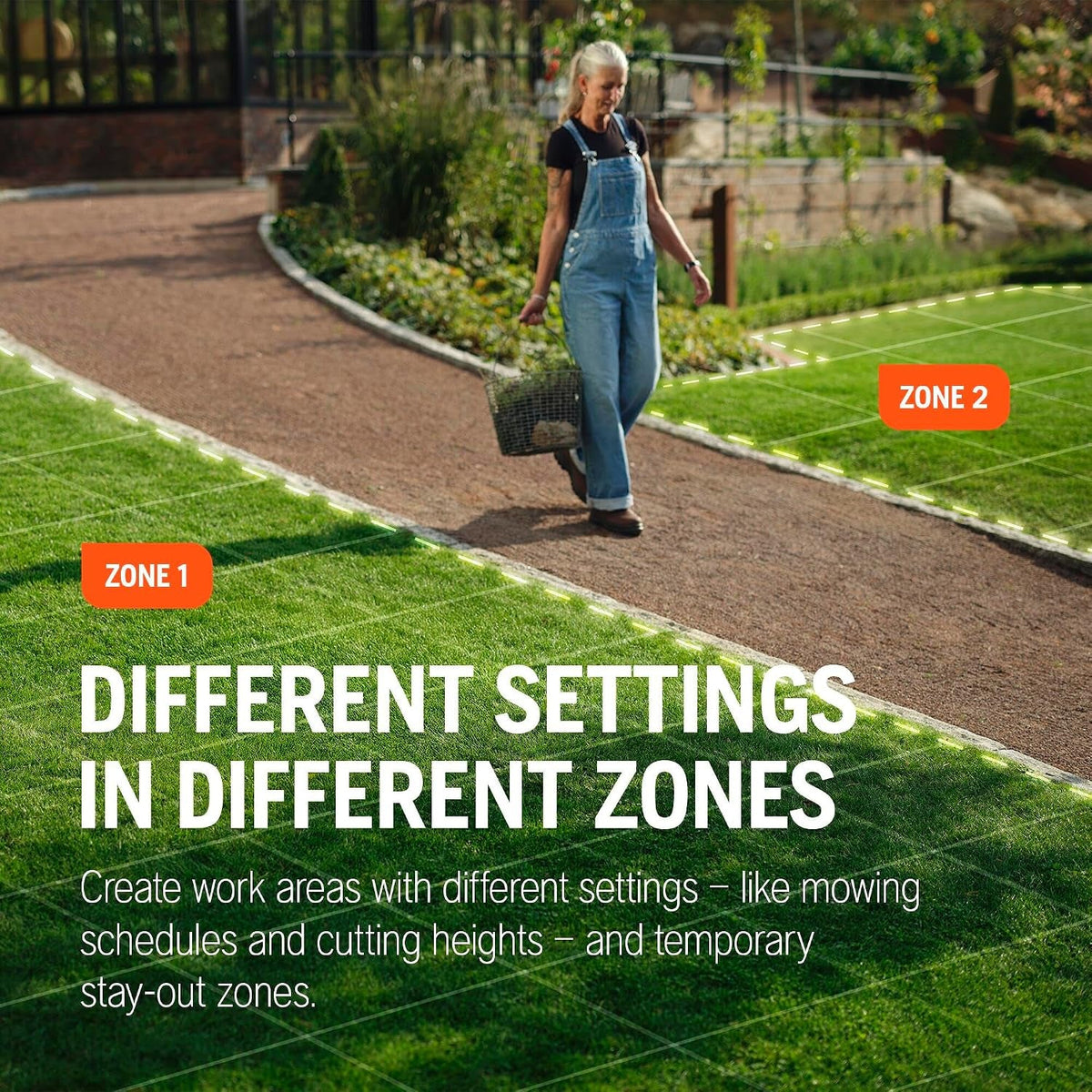 Automower® Aspire R6V – Wire-Free Robotic Lawn Mower, AI Vision Object Detection, GPS Navigation, Wi-Fi App Control, Systematic Mowing Patterns, Virtual Zones, up to 600 M2