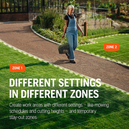 Automower® Aspire R6V – Wire-Free Robotic Lawn Mower, AI Vision Object Detection, GPS Navigation, Wi-Fi App Control, Systematic Mowing Patterns, Virtual Zones, up to 600 M2
