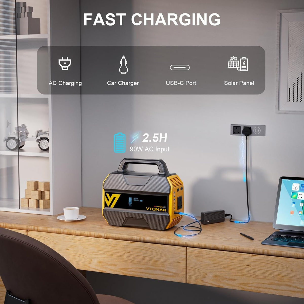 Flashspeed 300 Portable Power Station – 230Wh Lifepo4 Battery