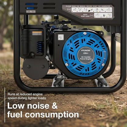 3.3Kw / 3300W Petrol Open Frame Inverter Generator, Recoil Start, 3.0Kw Continuous, 7.5L Long-Run Tank, Pure Sine Wave