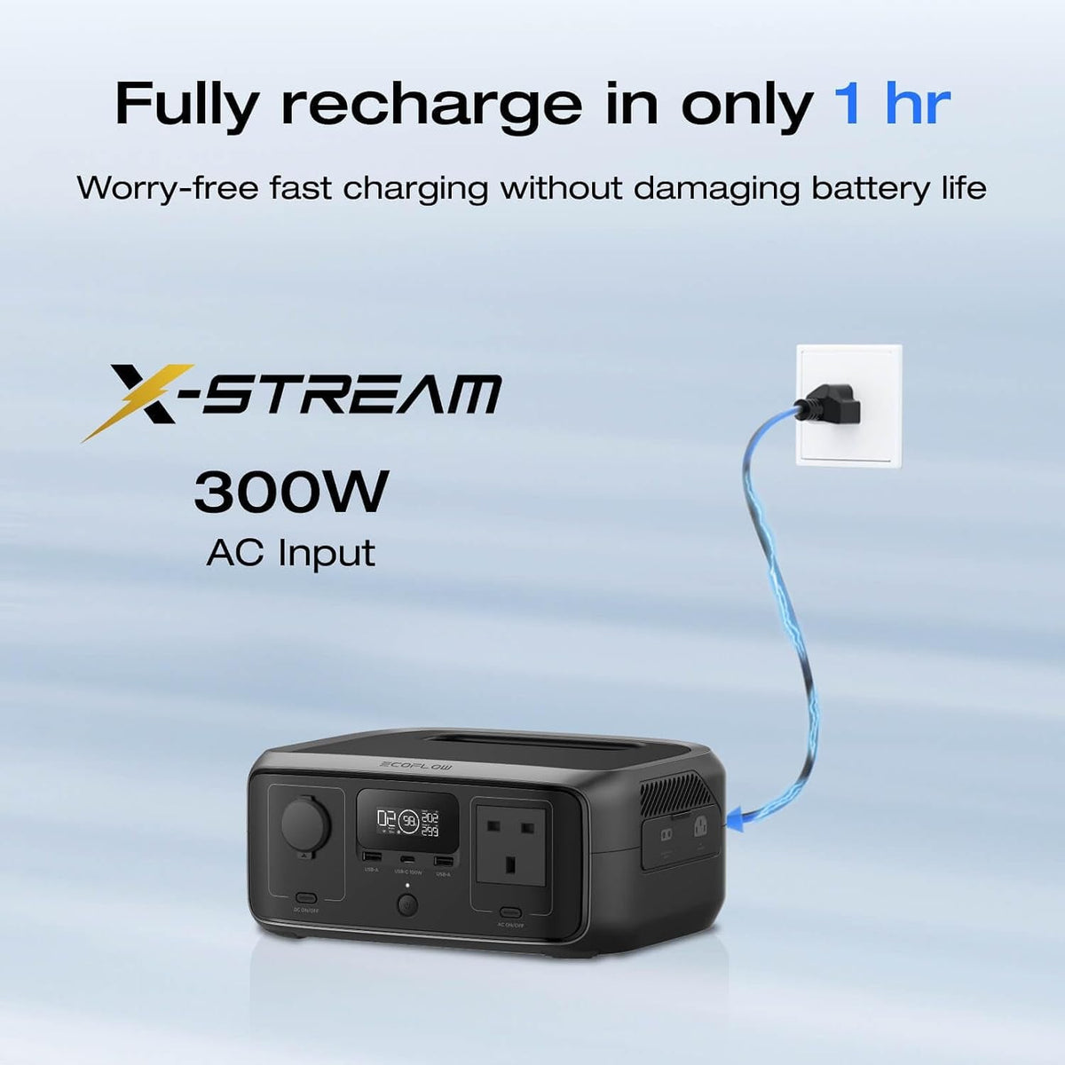 Portable Power Station RIVER 3, 245Wh LFP Battery