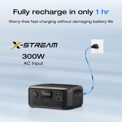 Portable Power Station RIVER 3, 245Wh LFP Battery
