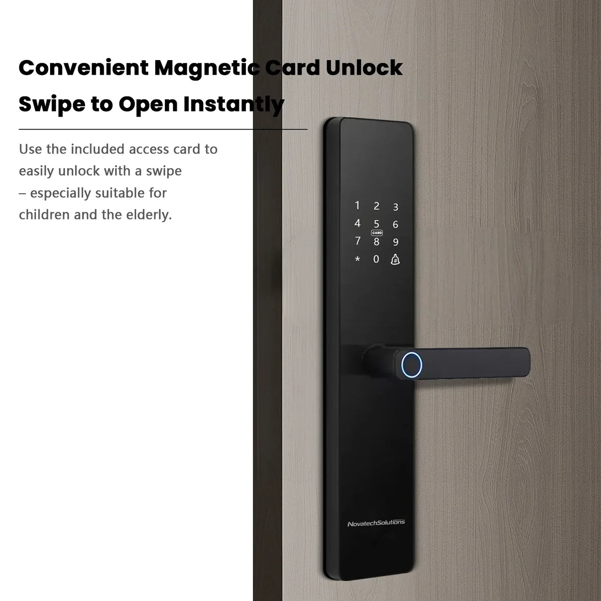 Smart Fingerprint Door Handle Lock