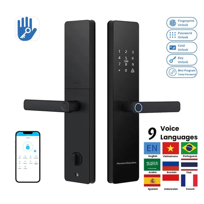 Smart Fingerprint Door Handle Lock