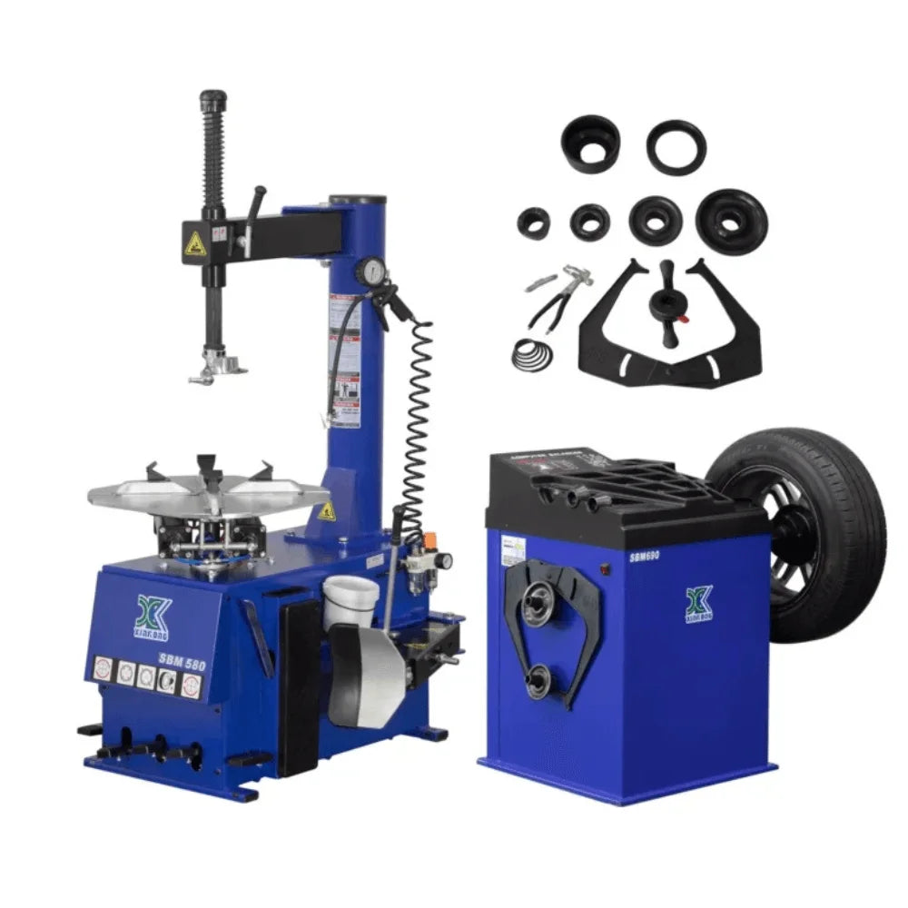 2.0 HP Tire Changer And Wheel Balancer Machine Combo 580 & 690