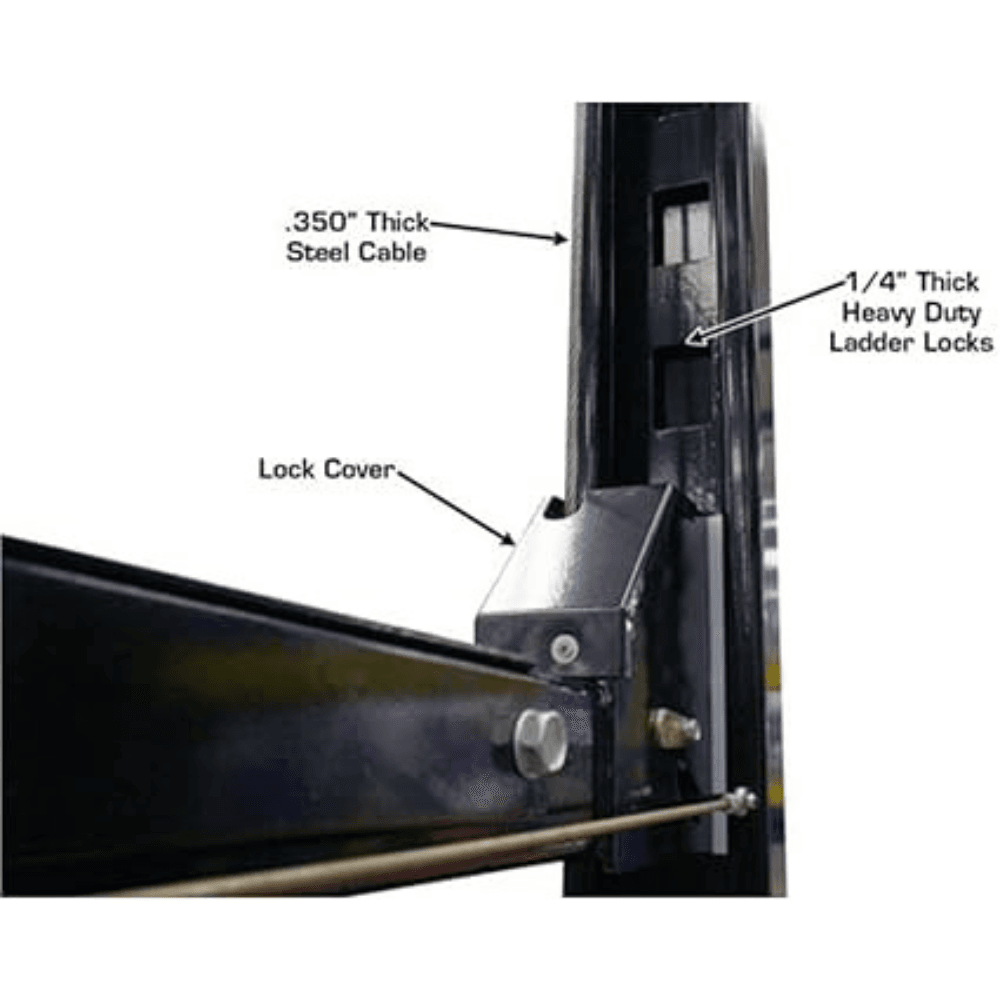 Atlas Automotive Equipment Atlas Equipment Garage PRO8000EXT Extra Tall Portable Hobbyist 8 000 Lb. Capacity 4-Post Lift