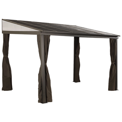 Sojag 500-9165470 10 x 12 ft. Portland No. 53 Wall Gazebo Steel Roof