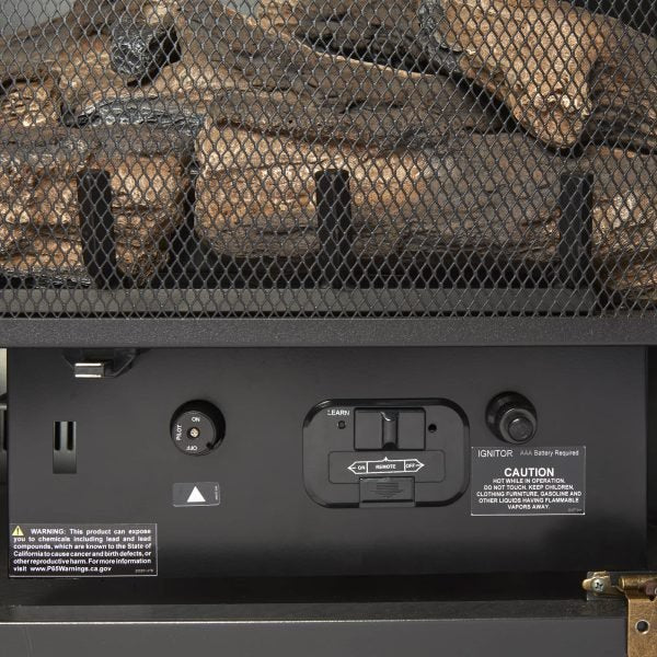 Duluth Forge Full Size Dual Fuel Ventless Gas Fireplace With Mantel – 32,000 BTU, Remote Control, Antique White Finish – Model# FDI32R-M-AW