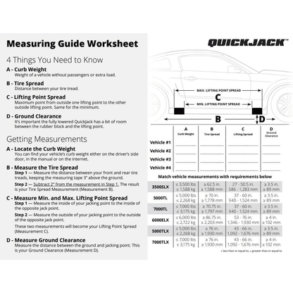 QuickJack BL-3500SLX – 3,500 lbs Portable Lift