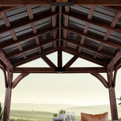 Arlington 12′ X 12′ Solid Wood Patio Gazebo
