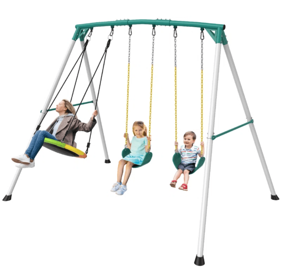 9.5′ Heavy-Duty Outdoor Porch Swing Set