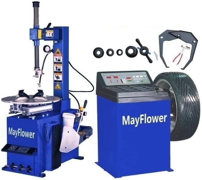 1.5 HP Tire Changer Wheel Balancer Machine Combo Rim Clamp 14″-28″