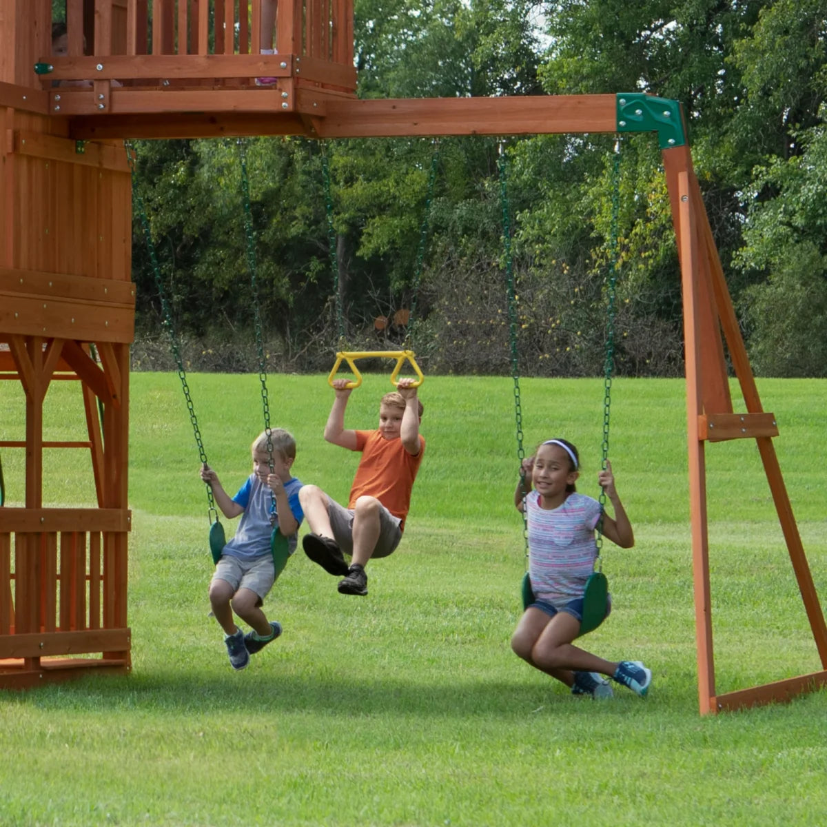 Backyard Discovery Skyfort II Swing Set