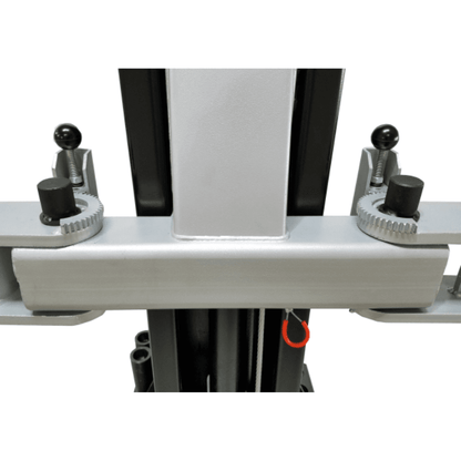 Asymmetric 2 Post Car Lift Clear Floor 9,000 lbs. Capacity Heavy Duty in Black