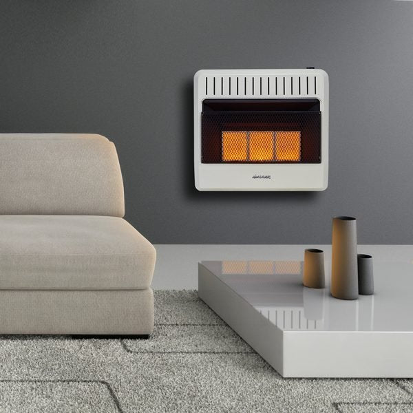 Avenger Reconditioned Dual Fuel Ventless Infrared Gas Space Heater – 30,000 BTU, T-Stat Control – Model# FDT3IRA-R