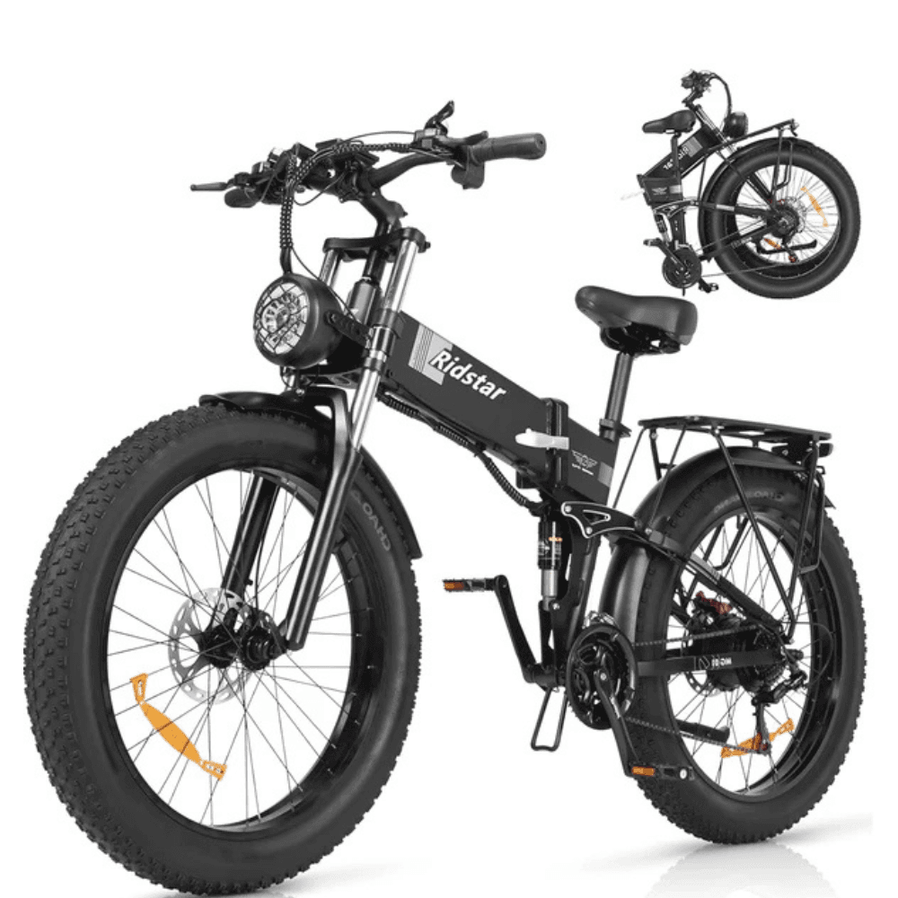 Ridstar DC26 2000W Folding Fat Tire Mountain Electric Bike