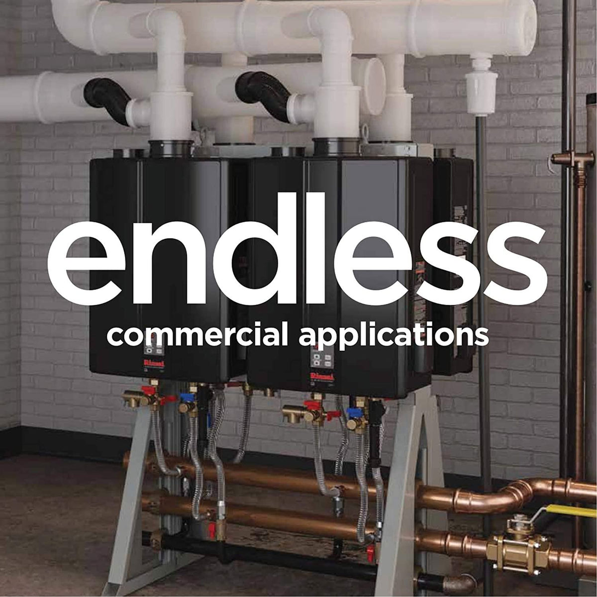 Rinnai CU199iP 11 GPM Indoor Commercial Liquid Propane LP Condensing Tankless Water Heater New