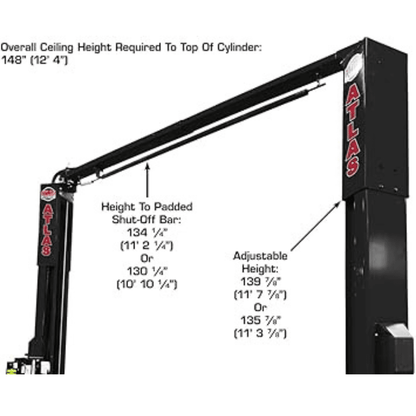 Platinum 10000 LB Certified 2-Post Lift – Atlas PVL-10