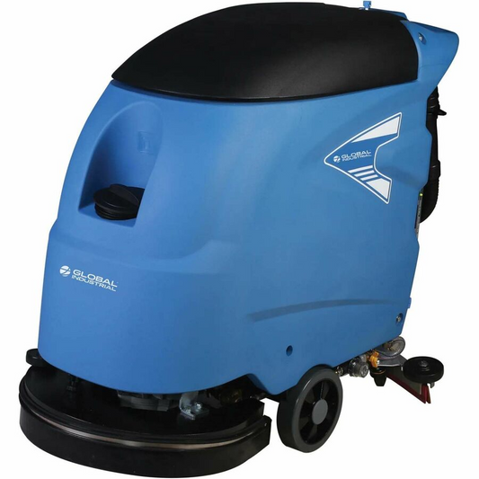 Global Industrial Electric Walk-Behind Auto Floor Scrubber, 18″ Cleaning Path