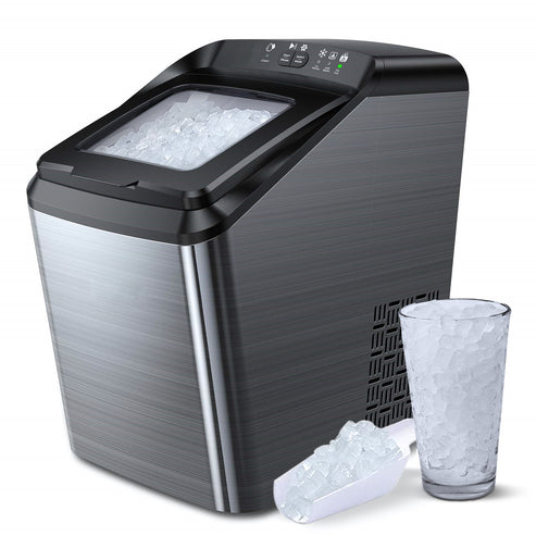 Aicook Nugget Ice Maker For Countertop, Sonic Ice Maker Machine